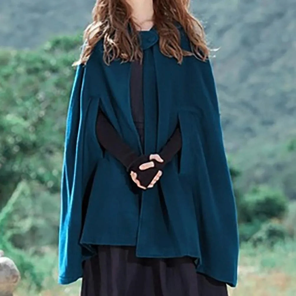 Women's Medieval Hooded Cloak | Gothic Viking Halloween Cape