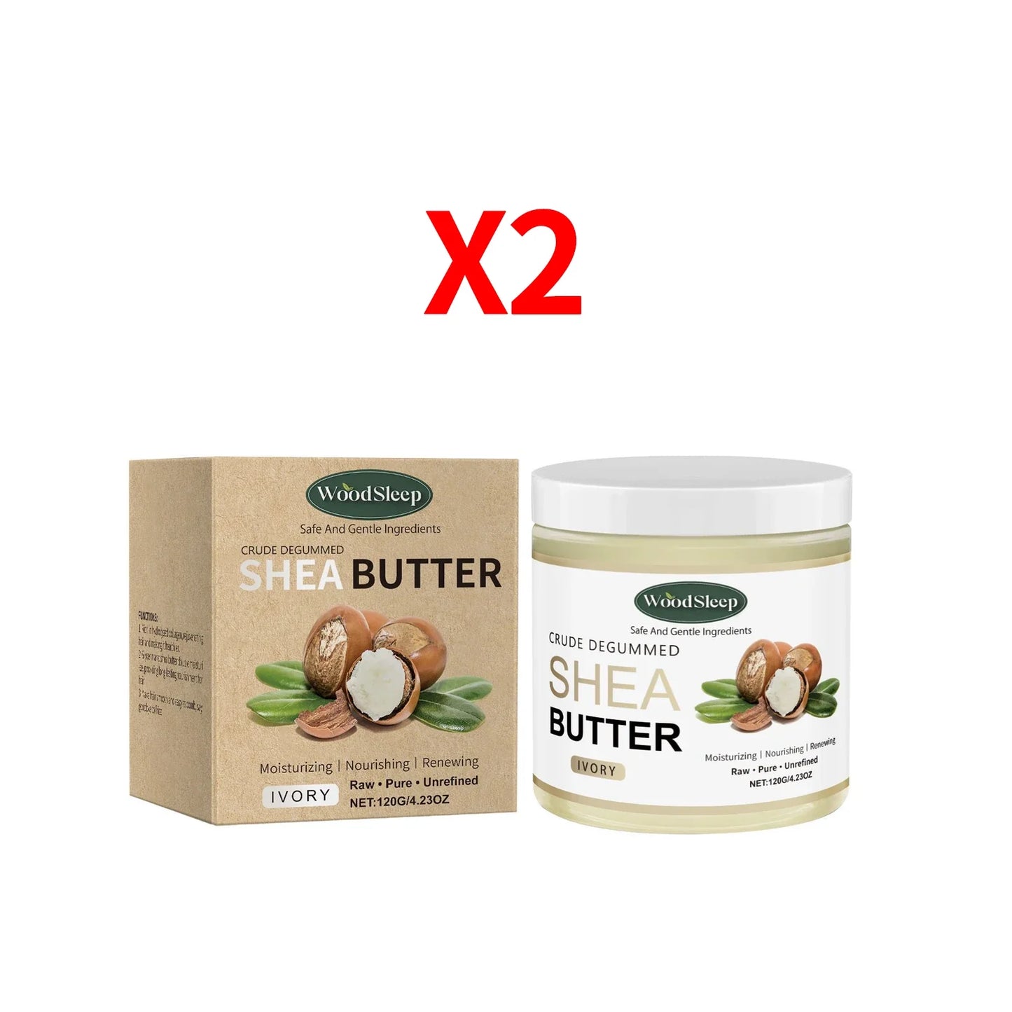 WOODSLEEP Shea Butter Moisturizing Cream – Body Lotion 120g