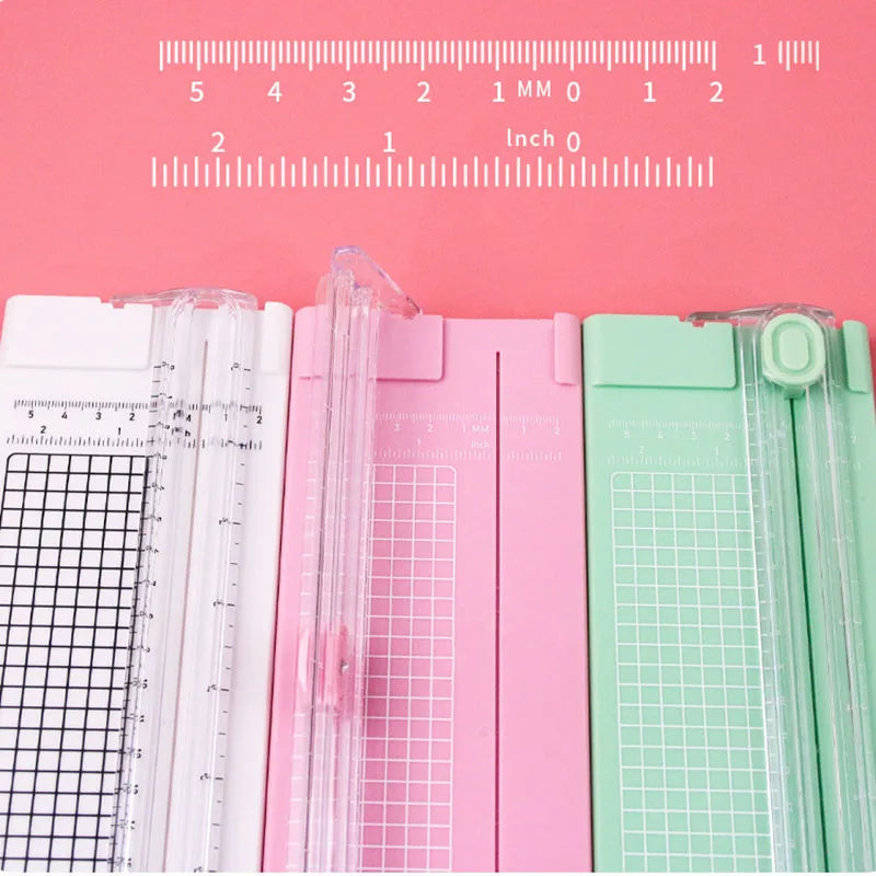 A4 Paper Trimmer Security Safeguard Side Ruler Portable Straight Edge