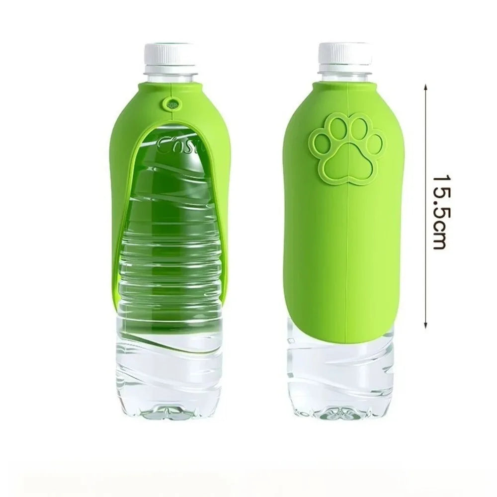 Portable Silicone Pet Water Bottle – Leakproof Dog Travel Cup