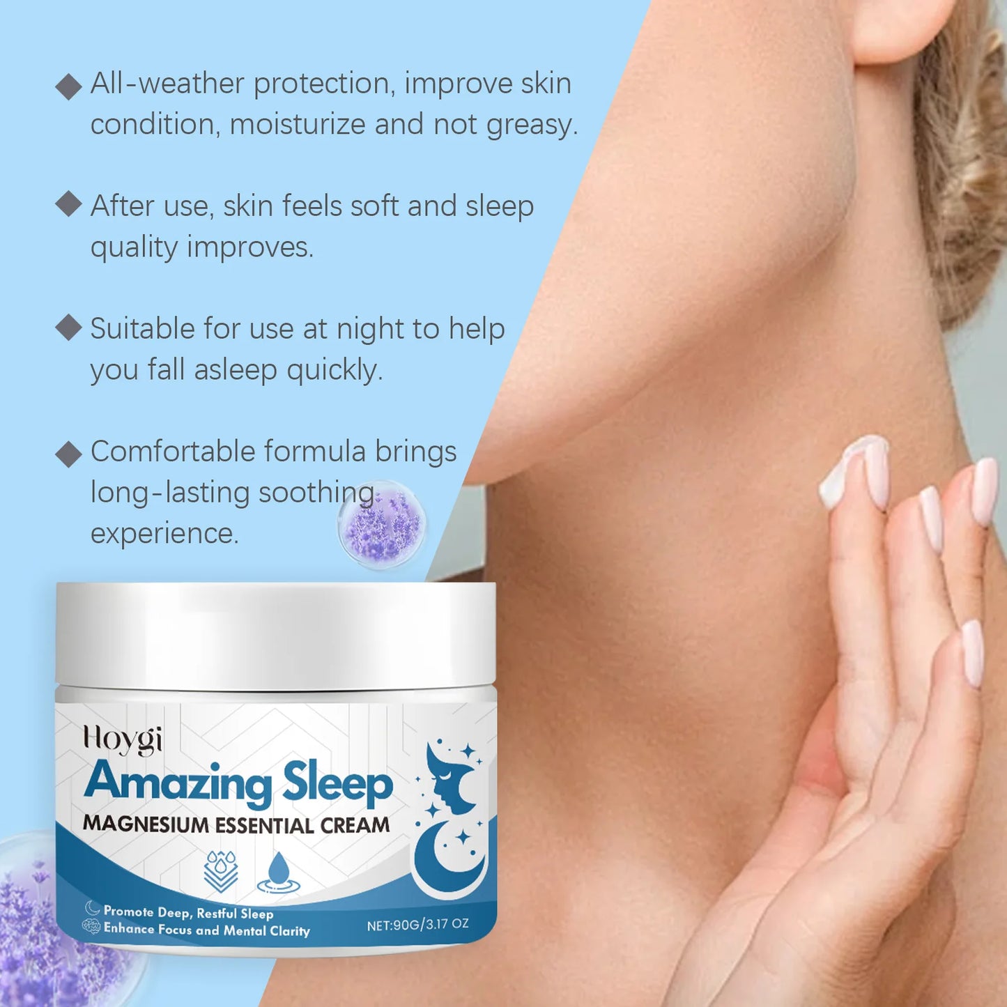 Magnesium Body Cream – Sleep Aid, Muscle Relief & Hydration