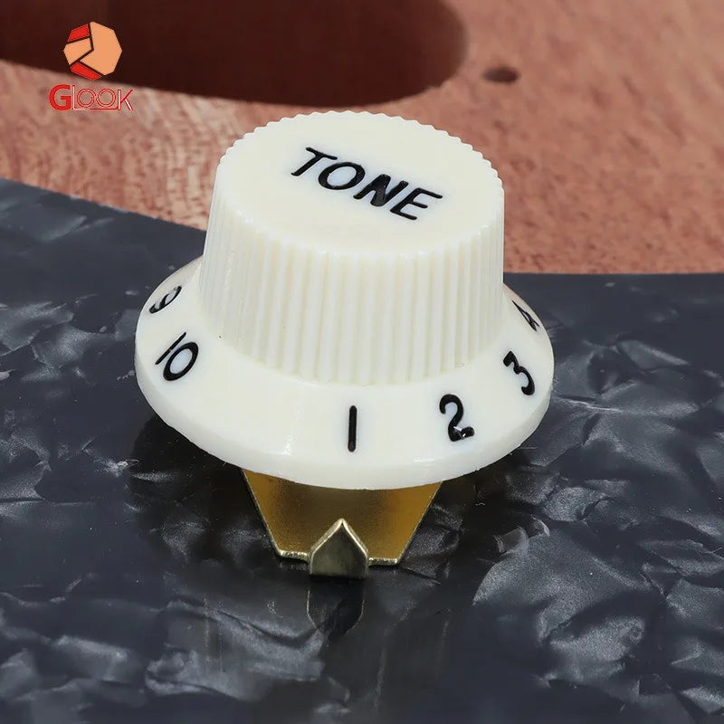 Electric Guitar Knob Cap Pointer Tone Volume Scale Indicator Gasket