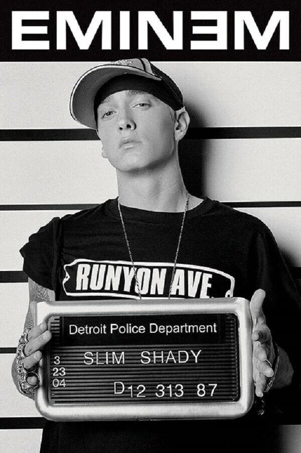 Super Rapper Eminems Posters and Prints Great Rap Singer Canvas Painting Music Star Wall Art Picture for Bedroom Home Decor Peaceful Pleasures Health and Wellness