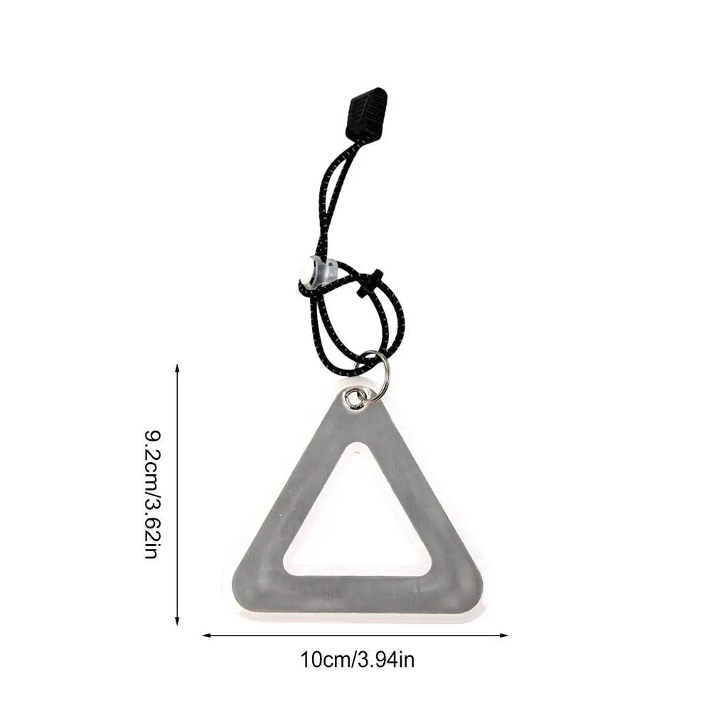 Triangle Reflective Pendants High Visibility Safety Reflector Bike Gear for Night Running Hiking Camping Outdoor Commuting Peaceful Pleasures Health and Wellness 04