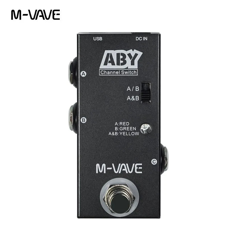 M-VAVE ABY Line Selector AB Switch Mini Guitar Effect Pedal True