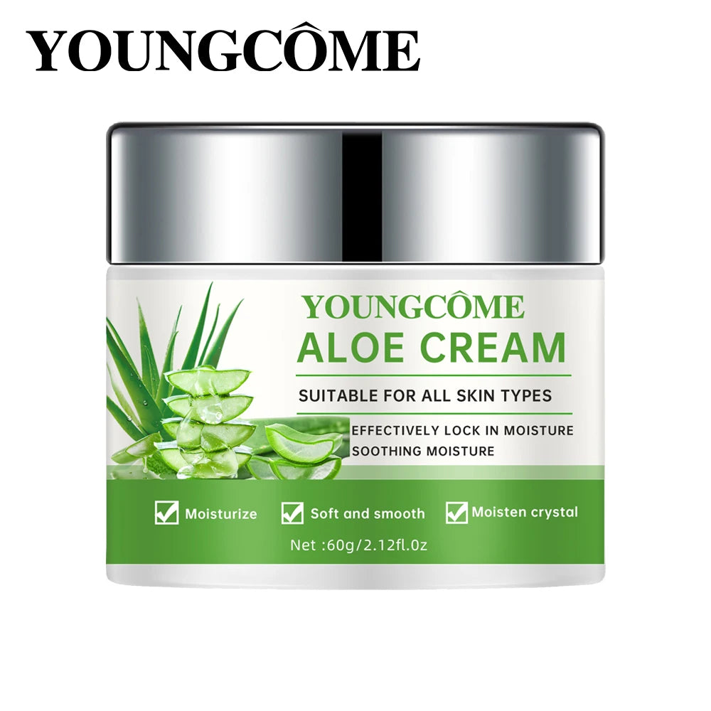 Aloe Vera Deep moisturizing cream, effectively locks in moisture and sooth skin, suitable for all skinall skin types, men and wo Peaceful Pleasures Health and Wellness