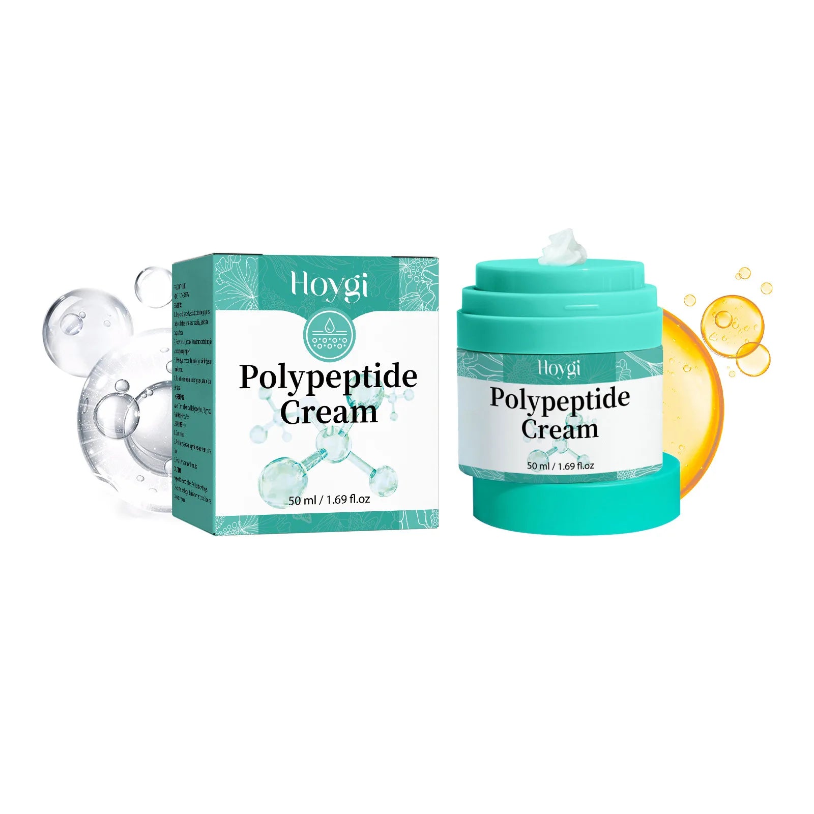 Polypeptide Face Cream Firming Protein Hydrating Lighten Dark Spot Melanin Fade Fine Line Facial Rejuvenation Moisturizing Cream Peaceful Pleasures Health and Wellness 50ml Boxed