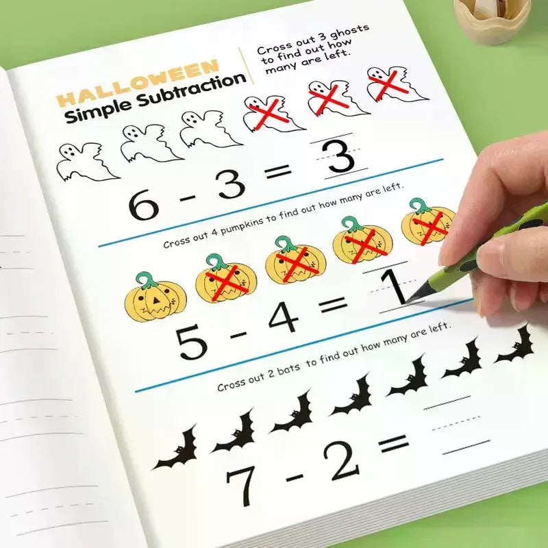 Kids Addition & Subtraction Workbook – 64-Page Math Practice Book