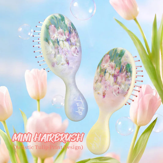 Mini Tulip Air Cushion Hairbrush – Anti-Static Detangling Travel Comb Travel Hairbrush Oasis Select