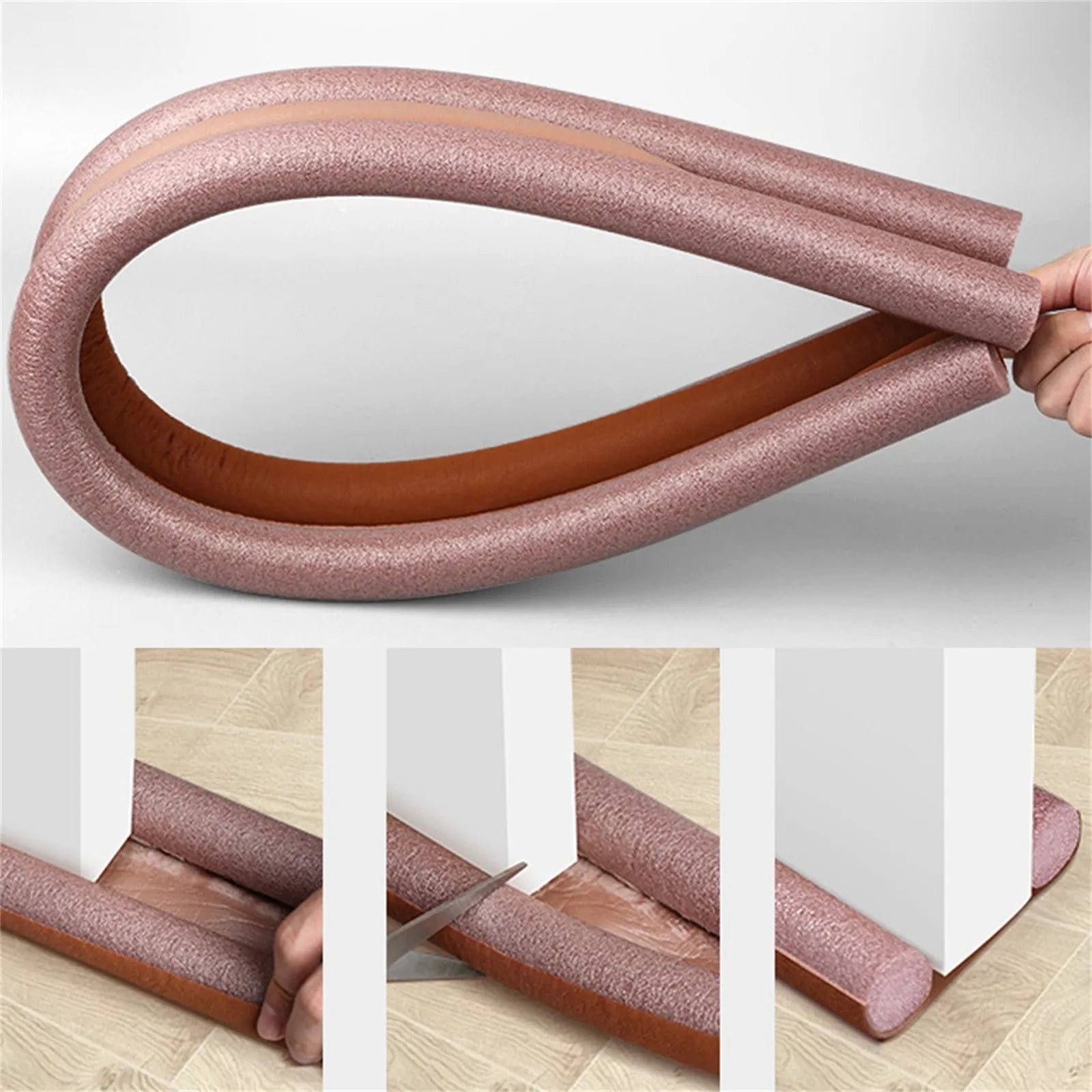 Door Draft Stopper 36inch Under Door Draft Noise Blocker Window Breeze Blocker Adjustable Door Sweeps Draft Seal Window Sealer Peaceful Pleasures Health and Wellness
