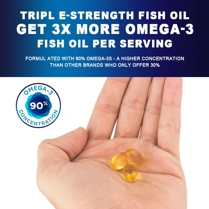 Omega 3 Fish Oil Capsules – Heart, Brain & Immune Support Dietary Supplement Peaceful Pleasures Health and Wellness