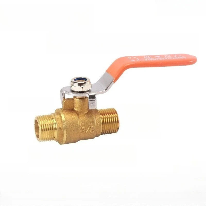 Brass Long Rod Ball Valve ⅛"–1" Threaded Pipe Adapter