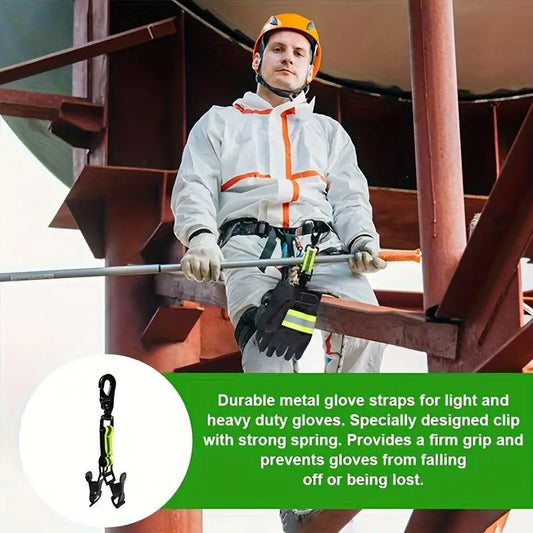 Firefighter Glove Clip Hook with Reflective Strip Portable Hanging Nylon Strap for Outdoor Camping Hiking Rescue Peaceful Pleasures Health and Wellness