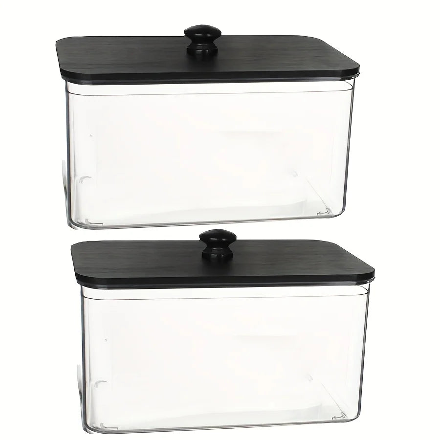 Acrylic Dryer Sheet Holder & Laundry Room Organizer Jar with Lid
