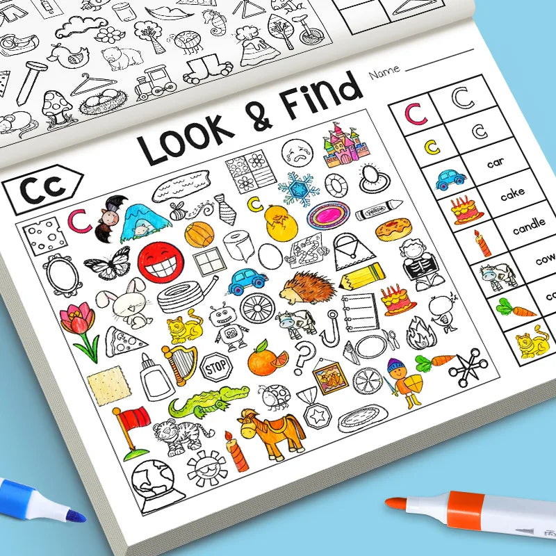 Kids Finding Item Fun Coloring Book Drawing Picture Interactive Game