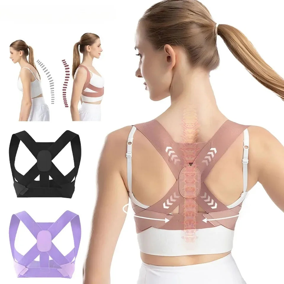 Adult Hunchback Corrector Invisible Back Straightening Stretching Straight Back Open Shoulder Lumbar Correction Belt Men Women Peaceful Pleasures Health and Wellness