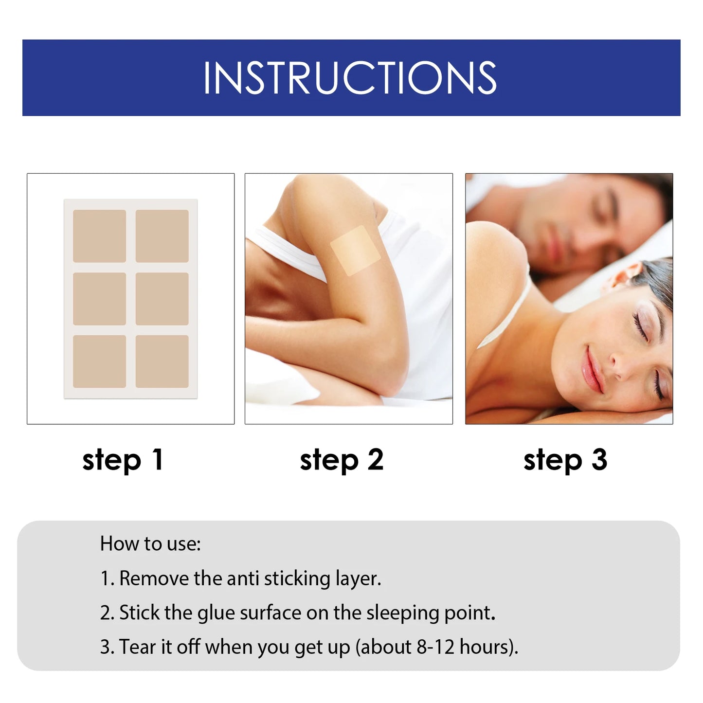 Natural Lavender Sleep Patches – Calming Nighttime Body Stickers
