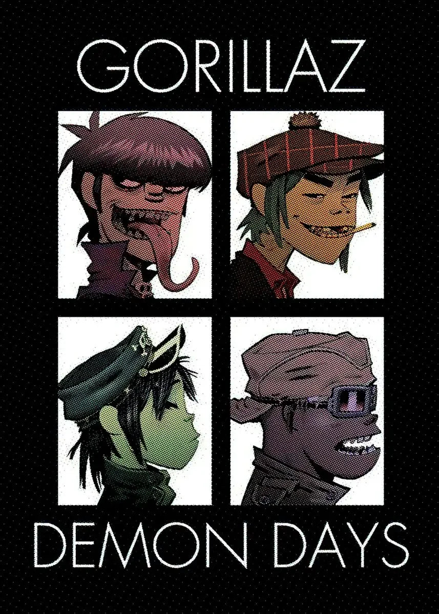 Gorillaz Canvas Wall Art Poster | Hip Hop Music Fan Decor