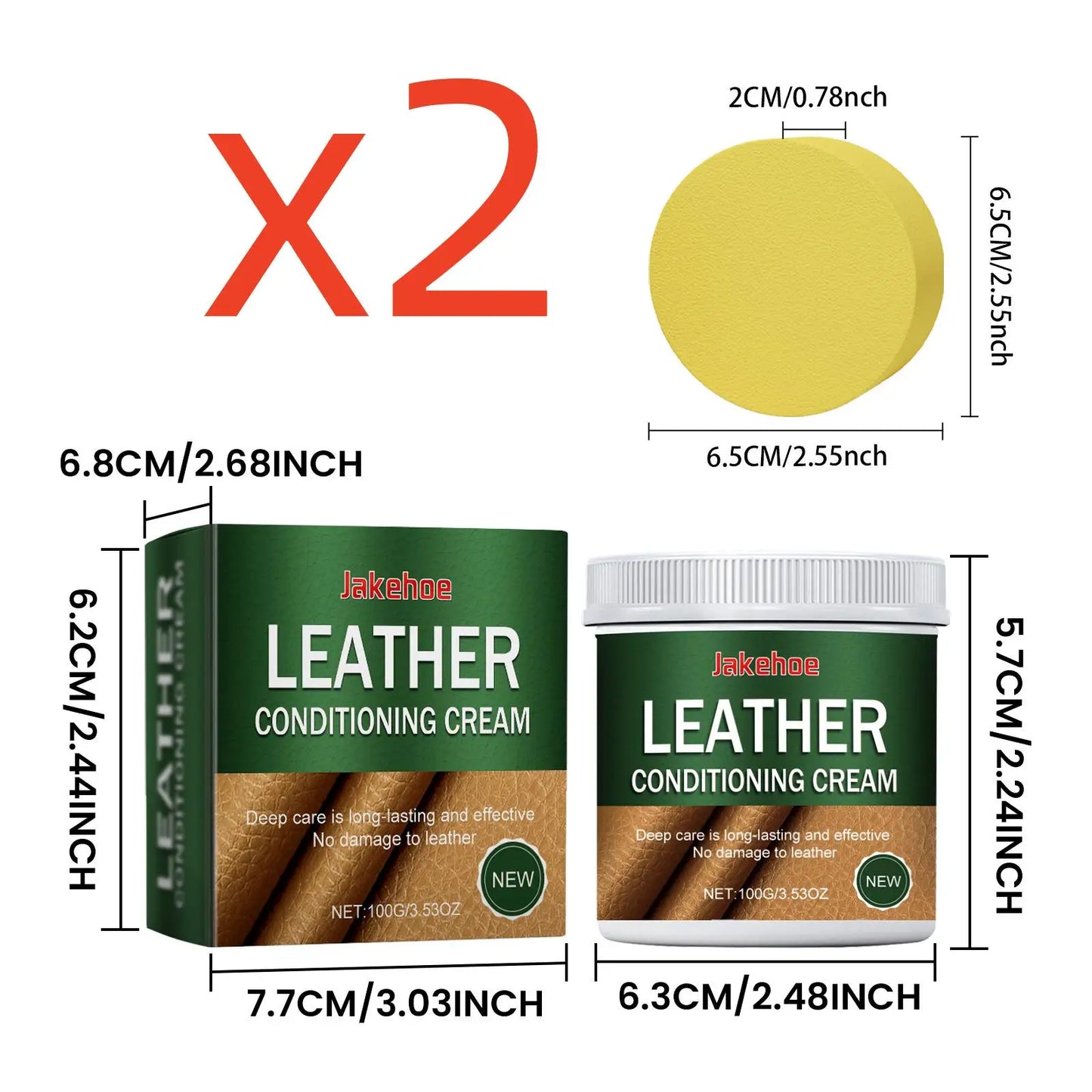 Jakehoe Leather Care Cleaning Cream – Polish & Restore