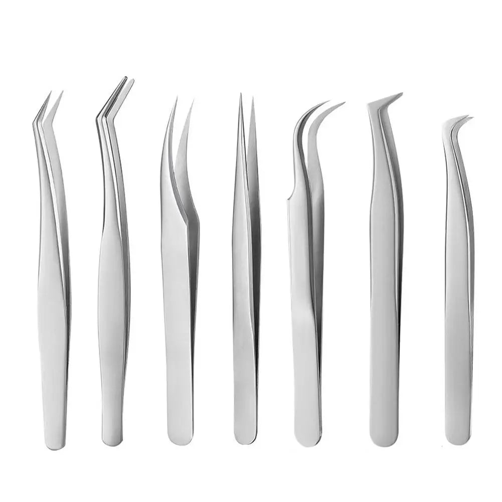 Eyelash Extensions Tweezers Lash Artists High Precision Stainless Steel Superhard Anti-Static Tweezers Makeup Tools Peaceful Pleasures Health and Wellness