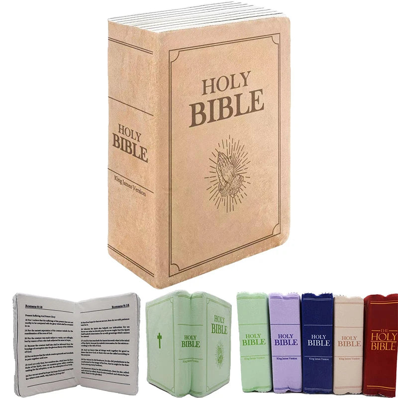 Bible Shaped Plush Pillow | Christian Decor & Gift 33×22cm