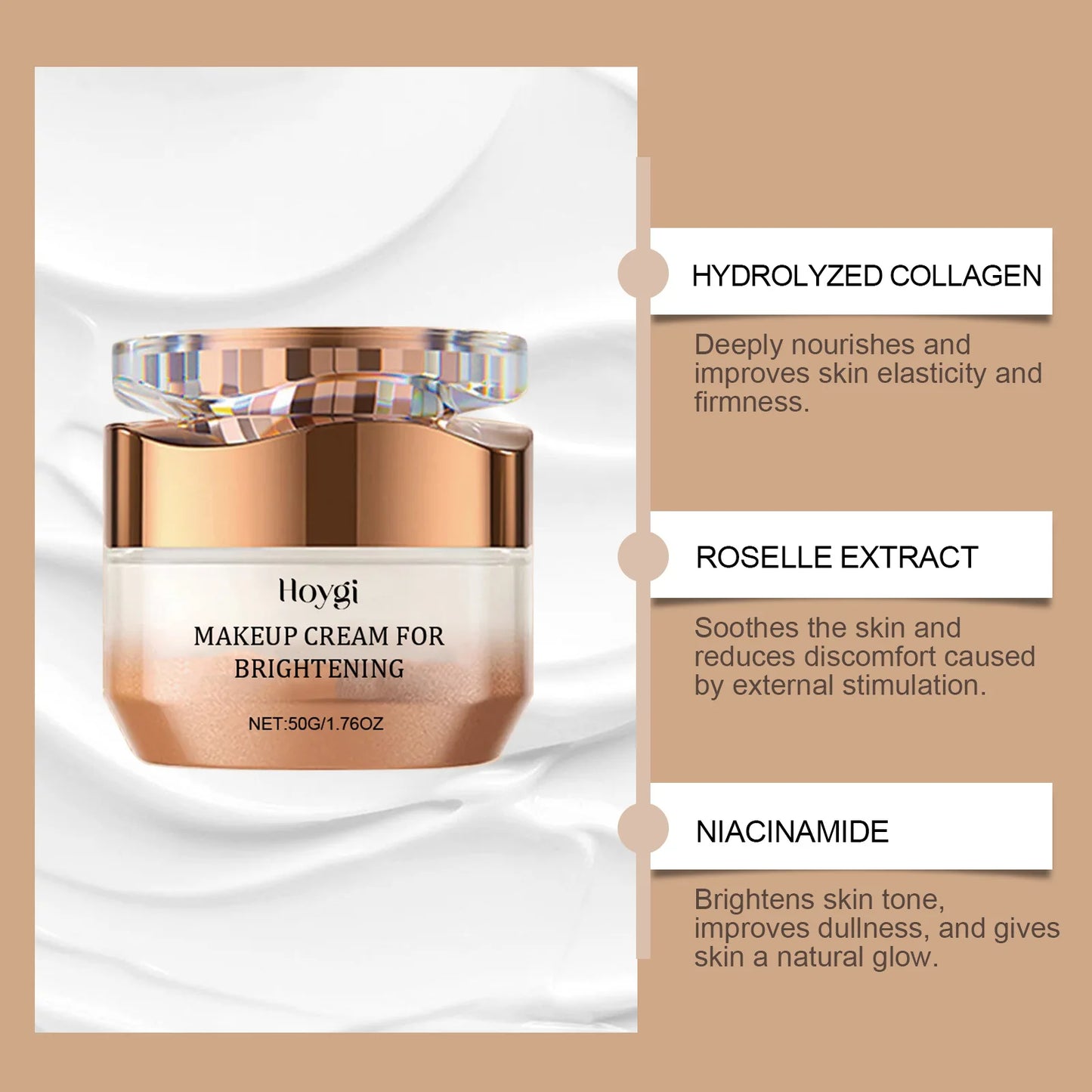 Lazy Face Cream Invisible Pores Cover Dark Spot Oil Control Brightening Foundation Base Concealer Moisturizing Isolation Cream Peaceful Pleasures Health and Wellness