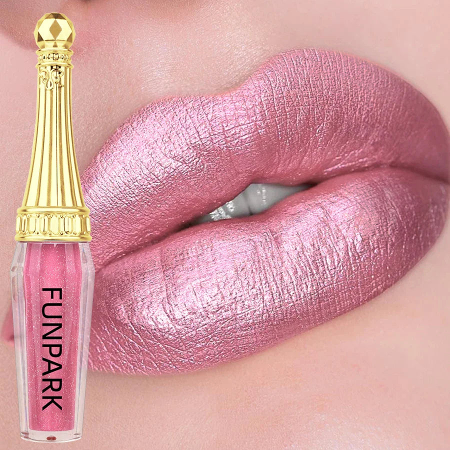 FUNPARK Glitter Lip Gloss – 10 Shades Waterproof Shimmer