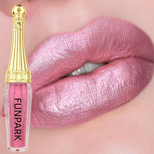 FUNPARK Glitter Lip Gloss – 10 Shades Waterproof Shimmer Glitter Lip Gloss Oasis Select