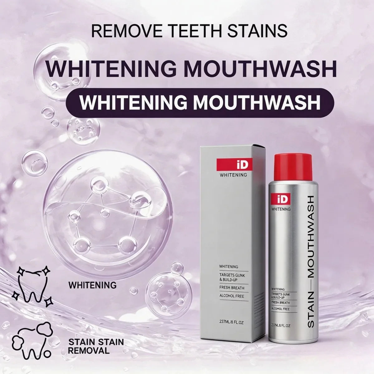 Ximonth Whitening Mouthwash – Fresh Breath & Enamel Safe