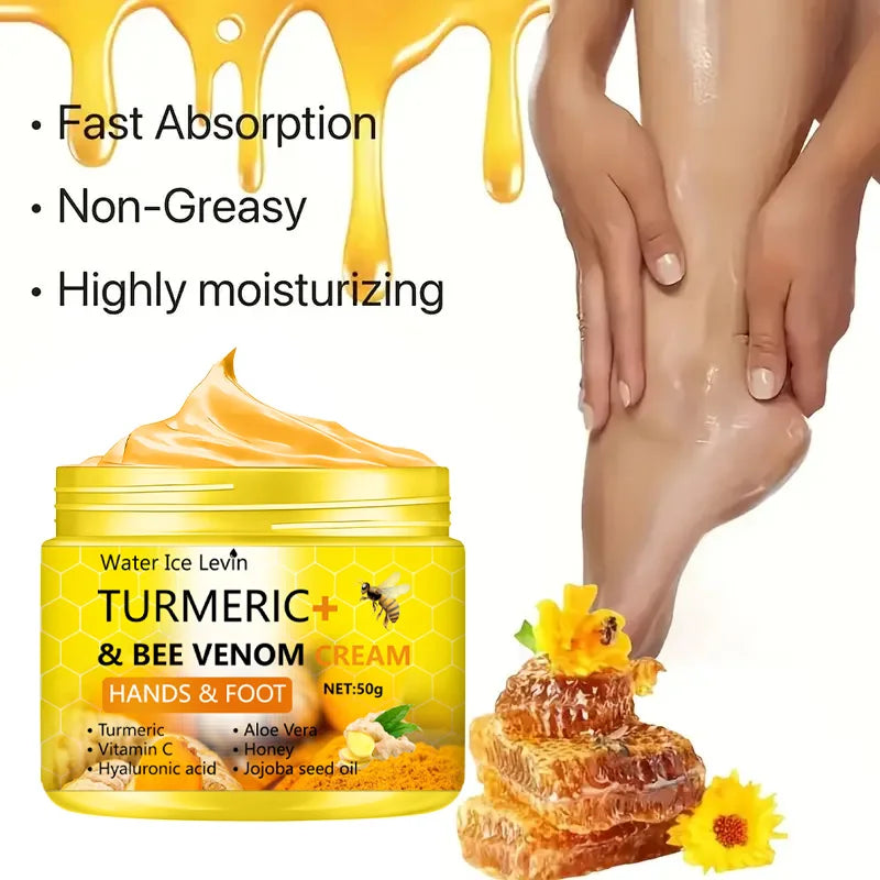Turmeric & Bee Venom Hand & Foot Repair Cream – 50g