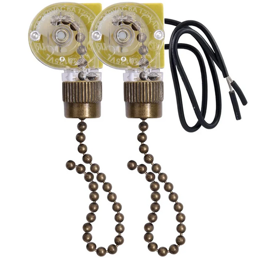 Zing Ear ZE-109 Pull Chain Light Switch Bronze 2-Pack Pull Chain Switch Peaceful Pleasures Health and Wellness green CN