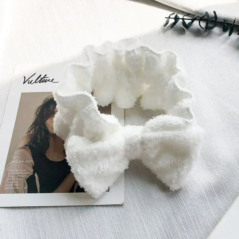 Anti-Slip Bow Face Wash Headband for Makeup & Skincare Face Wash Headband Peaceful Pleasures Health and Wellness WHITE