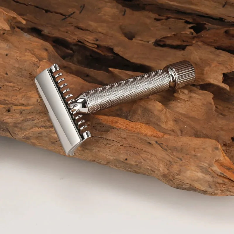 2026 New Arrival Yaqi BAENZIGER Stainless Steel Safety Professional Razor For Men Peaceful Pleasures Health and Wellness