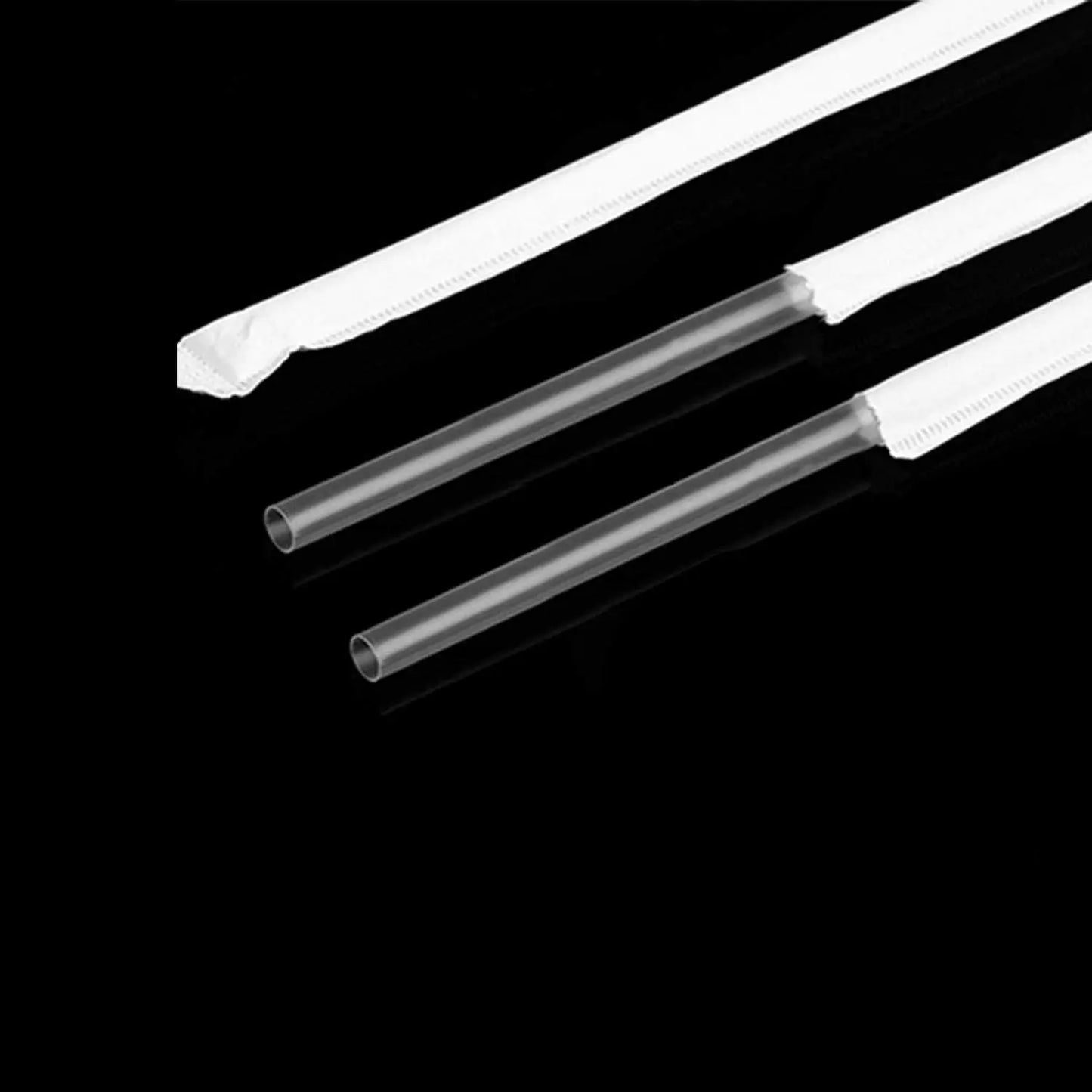 19cm Black or Clear Plastic Straws Indvidually Wrapped BPA free Drinking Straws 7.75 Inches or 9 Inches Bended Straws Beverage Peaceful Pleasures Health and Wellness 100PCS Clear