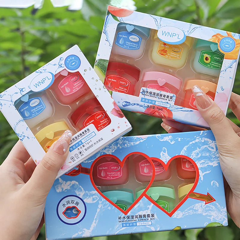 New 4/6/8pcs Moisturizing Lip Balm Sets Lipstick Makeup Natural Plant Base Moisturizer Lip Balm Anti-Cracking Lips Skin Care Peaceful Pleasures Health and Wellness