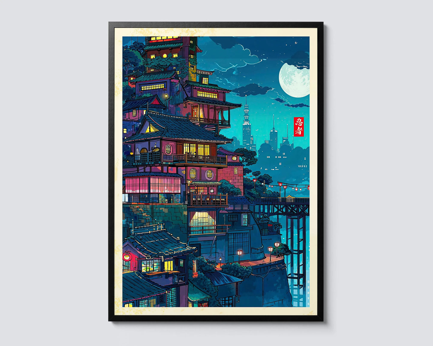 Anime Ramen Shop Canvas Print | Tokyo Street Wall Art