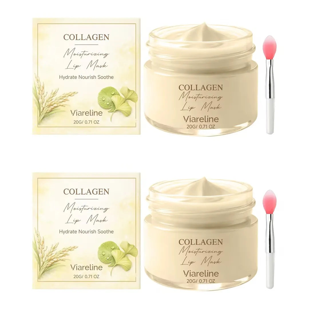 Viareline Collagen Hydrating Lip Mask + Applicator | 20g