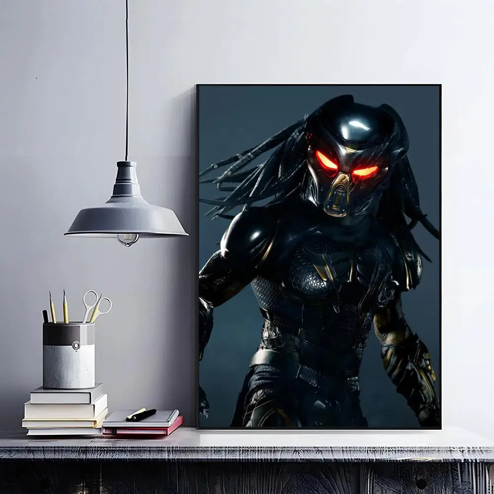 The Predator Movie Poster – HD Self-Adhesive Waterproof Wall Art Movie Wall Poster Peaceful Pleasures Health and Wellness Black11 15X20cmNoframe