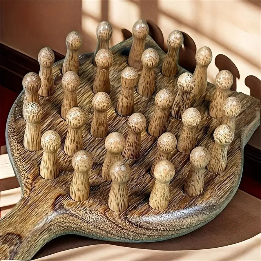 Kitten Shape Wood Air Cushion Scalp Massage Comb for Women