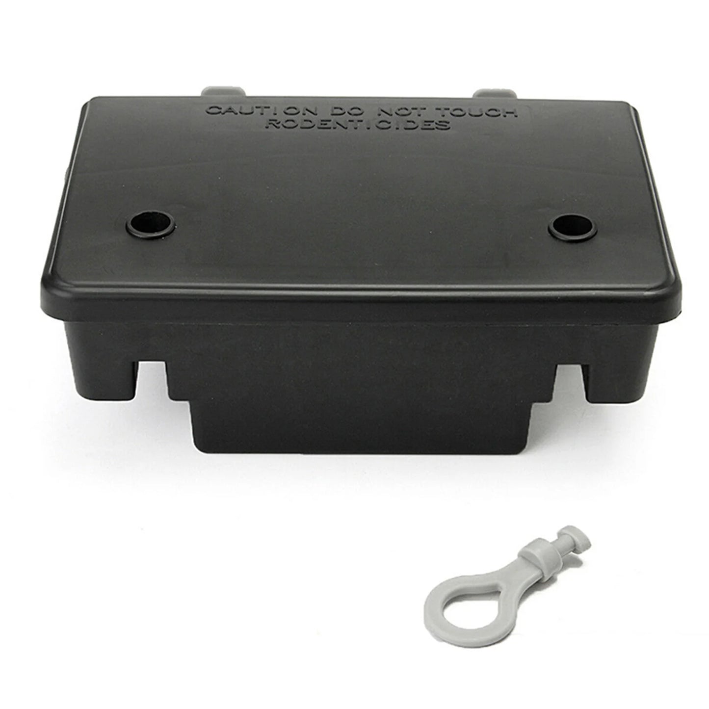 Professional Home Mouse Rodent Bait Block Trap Station Box Case with Key Mouse Rodent Durable Practical Mouse Trap Peaceful Pleasures Health and Wellness Light Grey