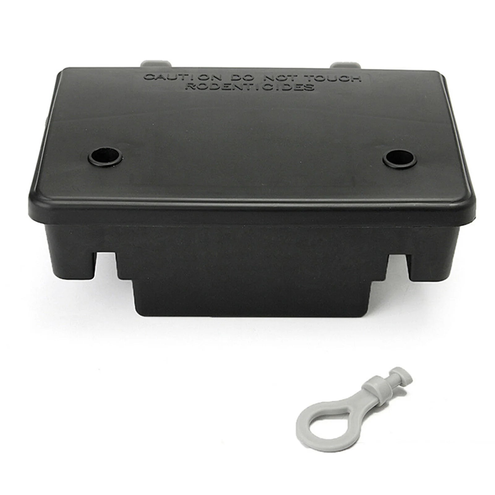 Professional Home Mouse Rodent Bait Block Trap Station Box Case with Key Mouse Rodent Durable Practical Mouse Trap Peaceful Pleasures Health and Wellness Light Grey