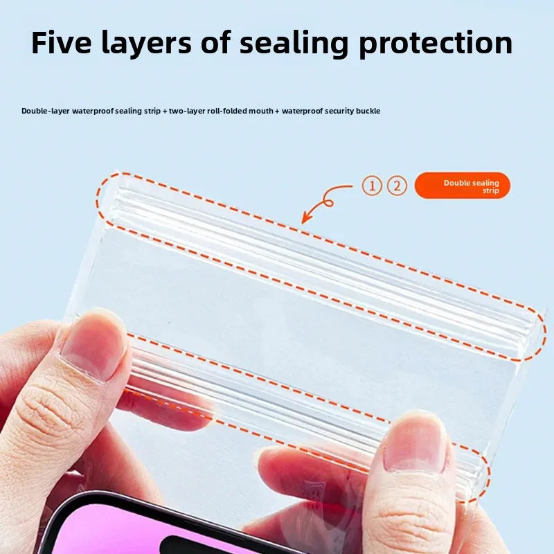 IPX8 waterproof bag transparent pouch for swimming waterproof smartphone case waterproof phone pack phone armbands and pouches Peaceful Pleasures Health and Wellness