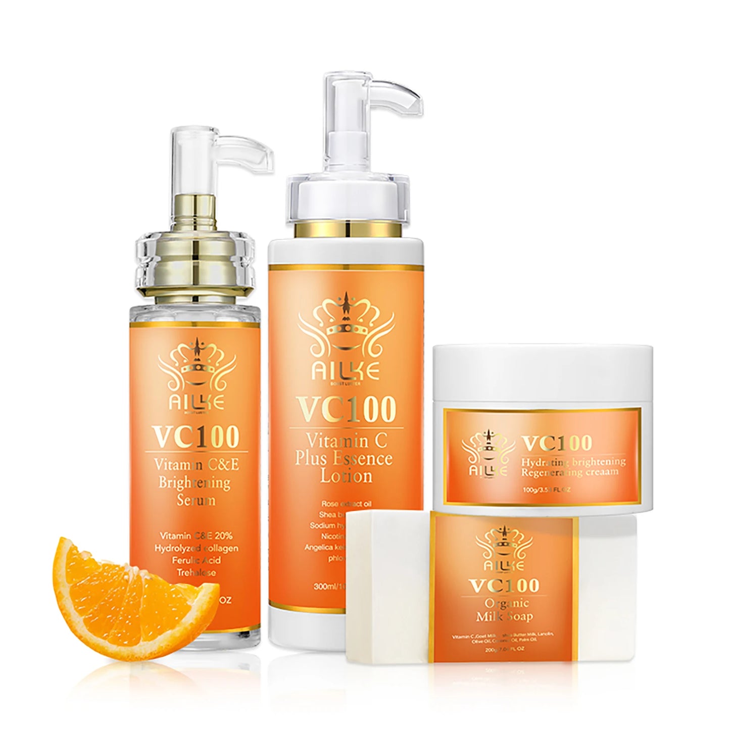 AILKE Vitamin C Brightening Skincare Set – Dark Spot & Glow