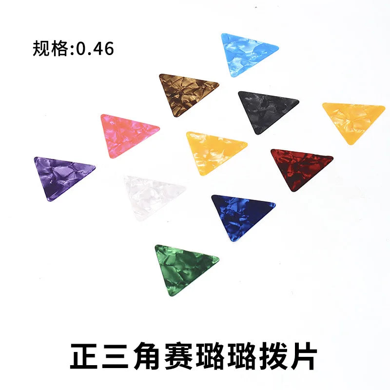 Thickness 0 5 75 Positive Triangle Celluloid Guitar Pick Acoustic