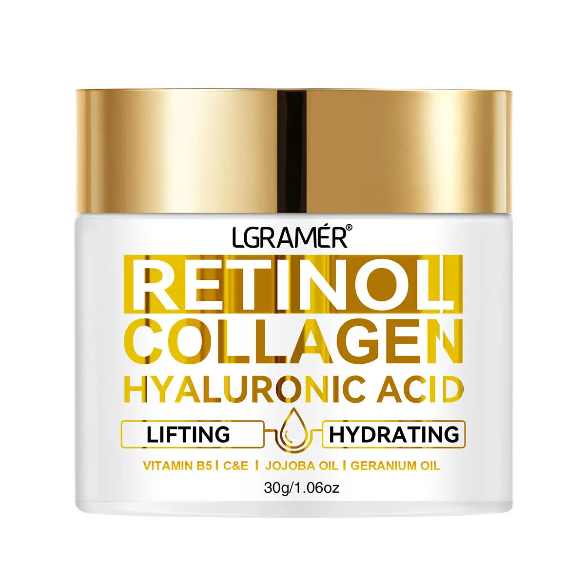 Retinol Anti-Aging Face Cream – Collagen & Hyaluronic Acid Peaceful Pleasures Health and Wellness 30g