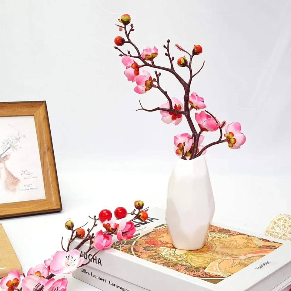 Silk Plum Blossom Branch | Artificial Flower Wedding & Home Decor