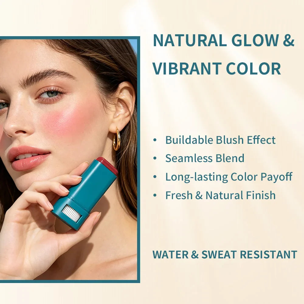 CC Cream & SPF 50 Blush Stick Set – Waterproof Korean Makeup