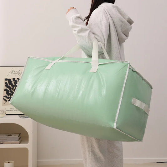 New Large Capacity Moving Home Storage Luggage Bag Foldable Handheld Car Clothing Quilt Storage Bag Toy Packing Bag Peaceful Pleasures Health and Wellness