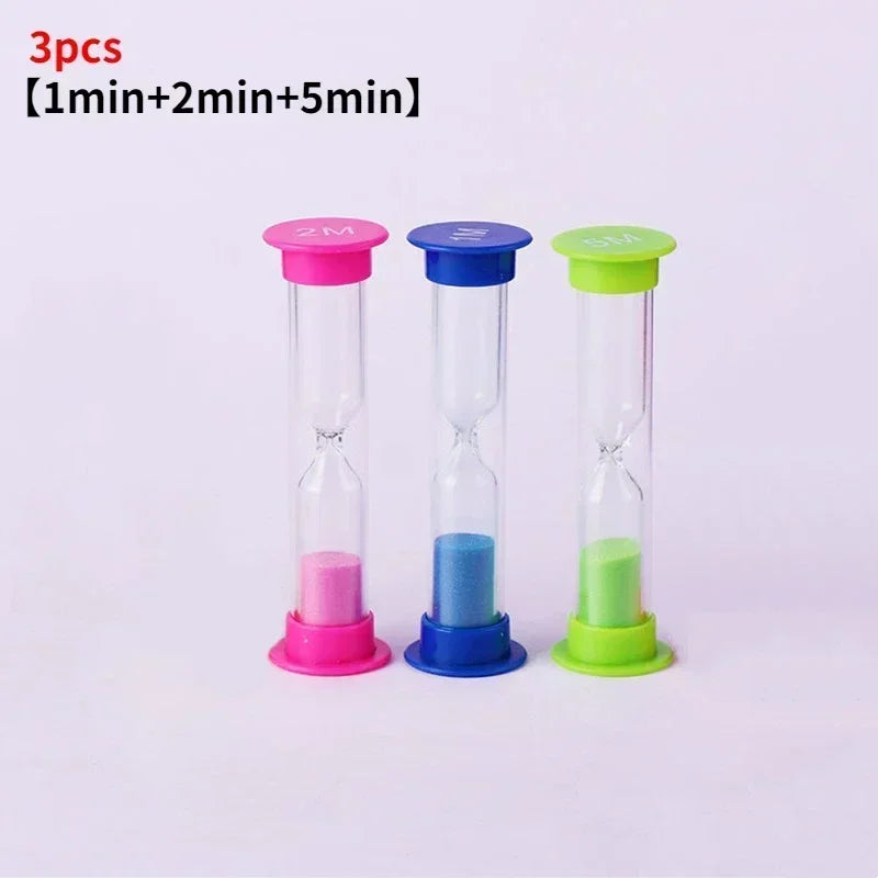 6 Pieces/set Sand Clock Hourglass 30S 1 2 3 5 10 Minutes Ornaments for Home Children Gift Decoration Timer Clocks Decor Garden Peaceful Pleasures Health and Wellness 3Pcs