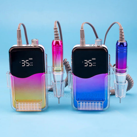 35000 RPM Rechargeable Electric Nail Drill – Gel Manicure Tool Electric Nail Drill Peaceful Pleasures Health and Wellness